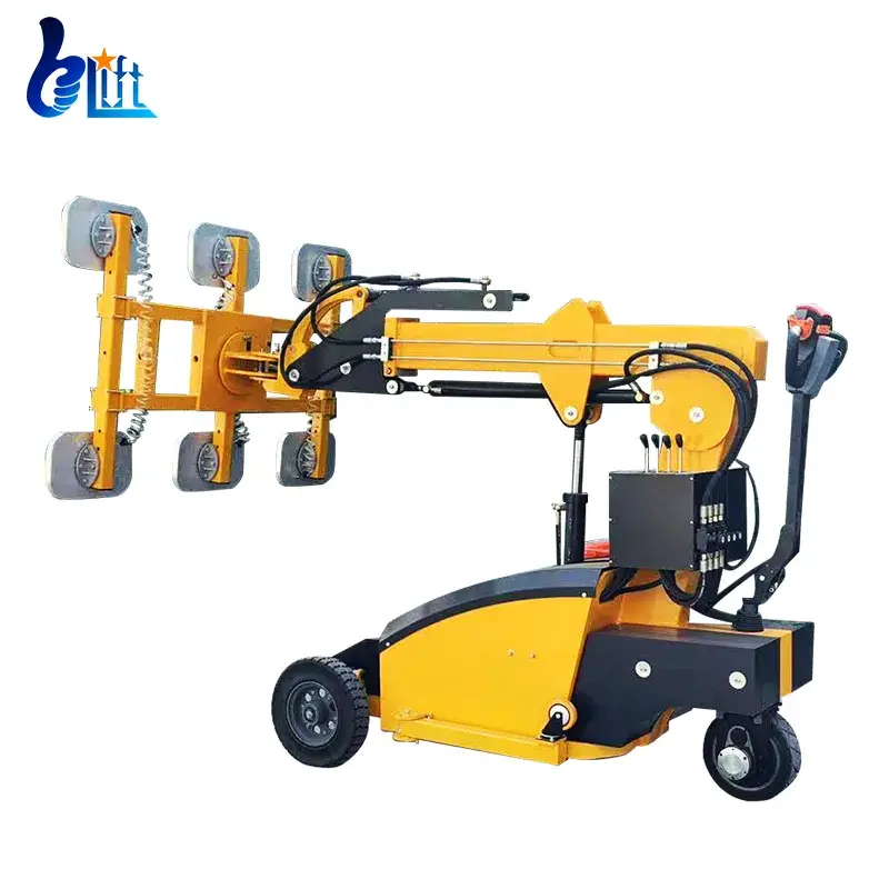 Thiết bị nâng tấm gỗ dán đá granit 600kg sử dụng cốc hút chân không kính mềm