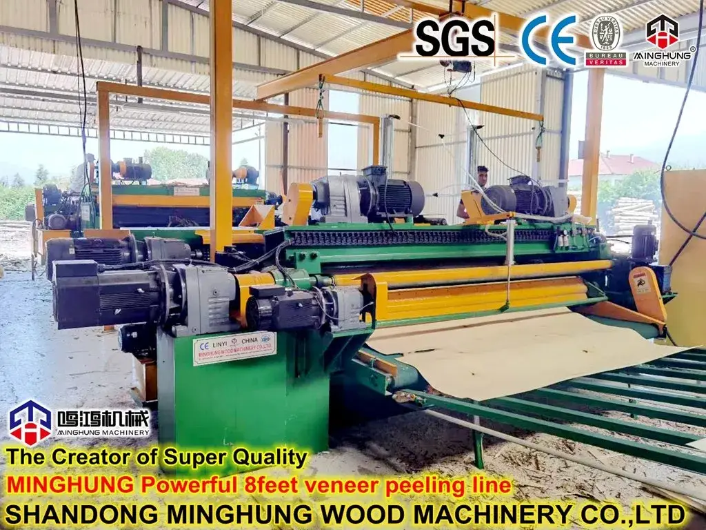 Máy sản xuất plywood: Thiết bị tự động hoàn chỉnh từ bóc vỏ gỗ đến ép nóng, ép lạnh và dán cạnh hình ảnh 13-description