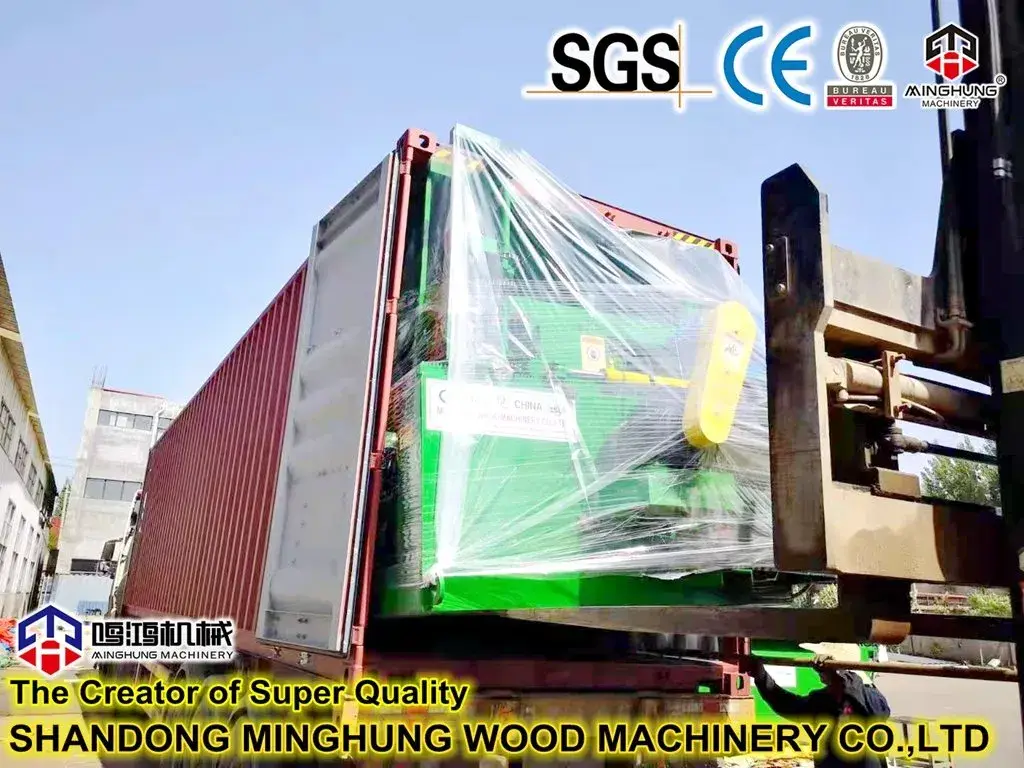 Máy sản xuất plywood: Thiết bị tự động hoàn chỉnh từ bóc vỏ gỗ đến ép nóng, ép lạnh và dán cạnh hình ảnh 20-description