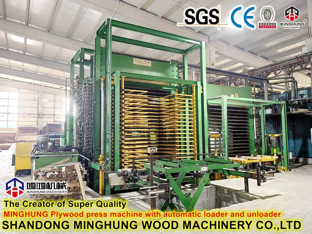 Máy sản xuất plywood: Thiết bị tự động hoàn chỉnh từ bóc vỏ gỗ đến ép nóng, ép lạnh và dán cạnh hình ảnh 17-description