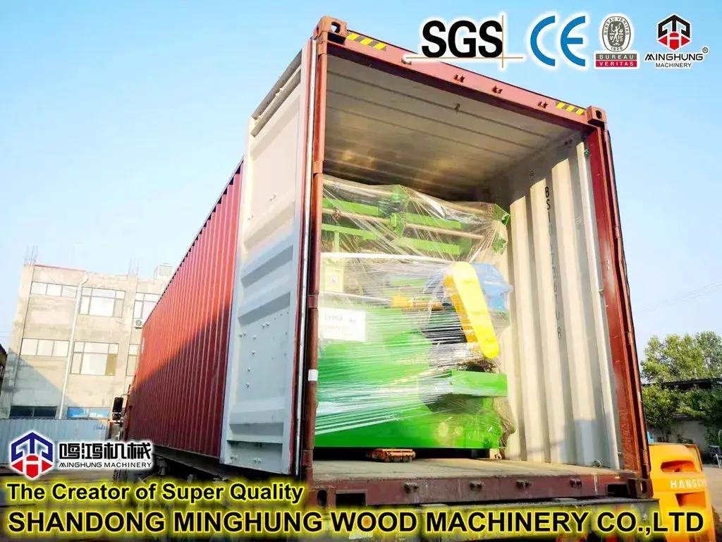 Máy sản xuất plywood: Thiết bị tự động hoàn chỉnh từ bóc vỏ gỗ đến ép nóng, ép lạnh và dán cạnh hình ảnh 24-description