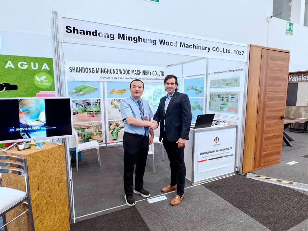 Máy sản xuất plywood: Thiết bị tự động hoàn chỉnh từ bóc vỏ gỗ đến ép nóng, ép lạnh và dán cạnh hình ảnh 31-description
