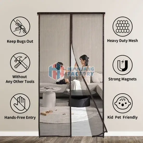 Màn chắn chống muỗi gập lại làm từ chất liệu polyester