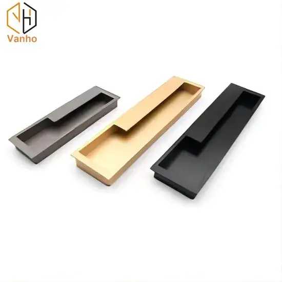 Tay nắm ngăn kéo bếp âm nhôm đen - Lựa chọn phổ biến cho tủ và ngăn kéo hình ảnh 1-description