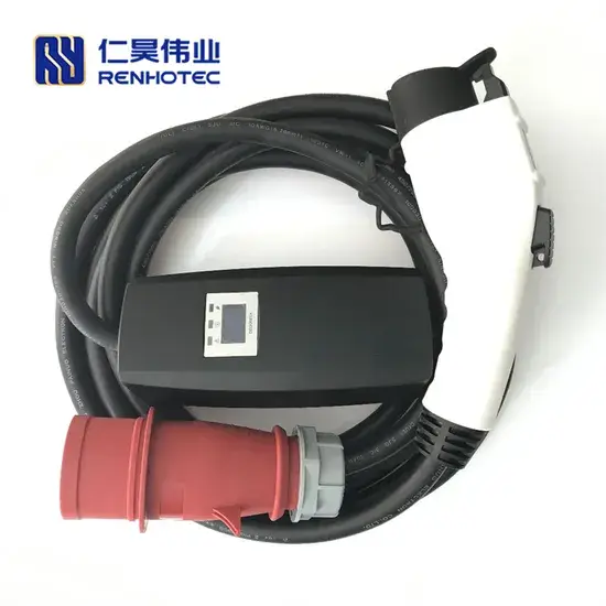 Bộ Kết Nối Sạc EV 32A Loại SAE 1 Di Động với Hộp Điều Khiển Dây Sạc EV J1772 và Phích Cắm Công Nghiệp Cee 5