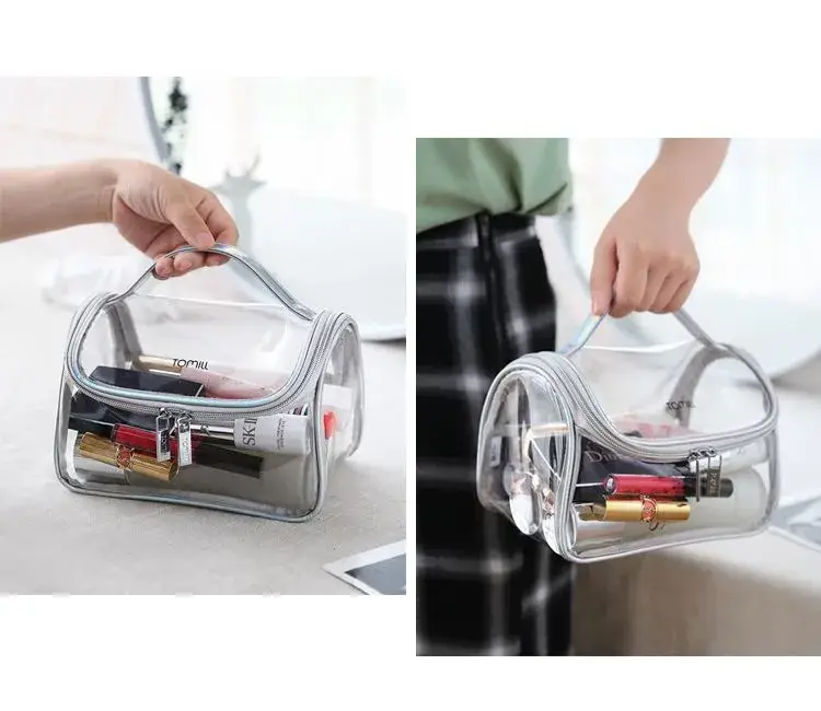 Túi Đựng Mỹ Phẩm Trong Suốt Chống Nước, Phù Hợp Cho Du Lịch và Sử Dụng Hằng Ngày hình ảnh 18-description