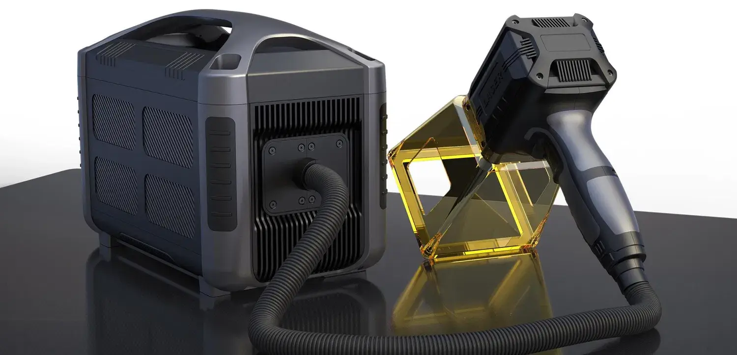 Máy khắc laser di động quang học sợi kim loại cho nhu cầu sản xuất