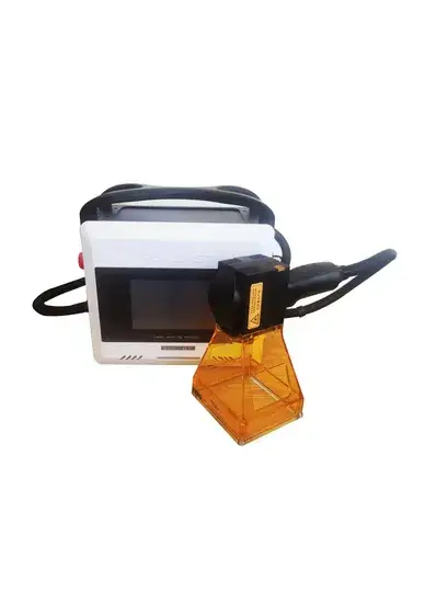 Máy khắc laser di động quang học sợi kim loại cho nhu cầu sản xuất