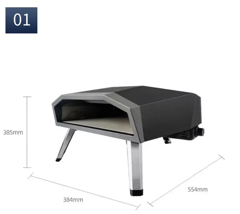 Lò nướng pizza di động BBQ cho món thịt bò và lò nướng pizza tiện ích hình ảnh 16-description