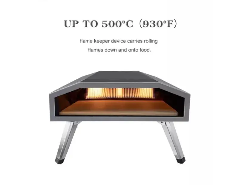 Lò nướng pizza di động BBQ cho món thịt bò và lò nướng pizza tiện ích hình ảnh 12-description