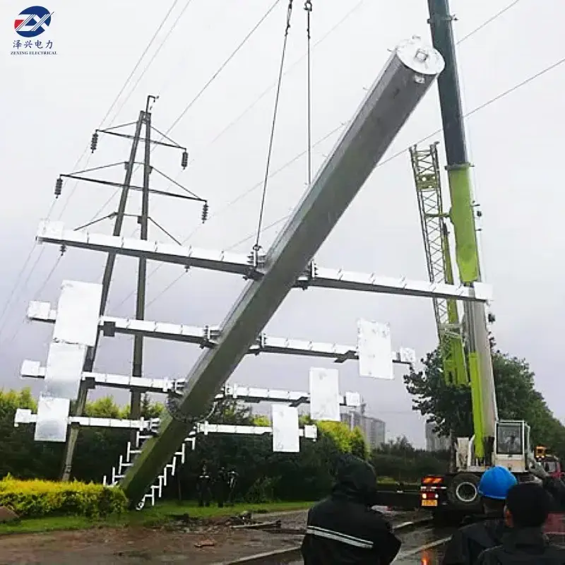 Ứng dụng cột điện thép mạ kẽm trong hệ thống truyền tải và phân phối điện hình ảnh 15-description