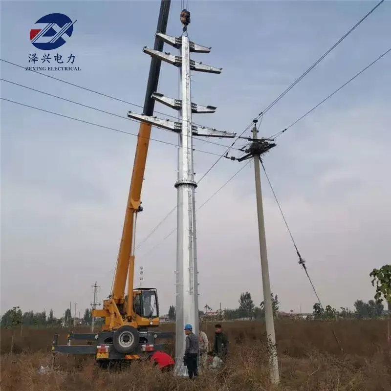 Ứng dụng cột điện thép mạ kẽm trong hệ thống truyền tải và phân phối điện hình ảnh 14-description