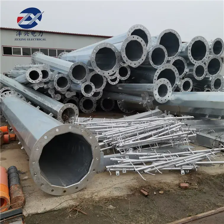 Ứng dụng cột điện thép mạ kẽm trong hệ thống truyền tải và phân phối điện