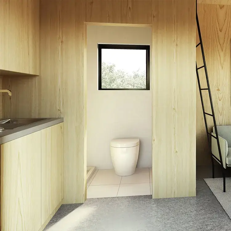 Thiết kế nhà gỗ chống bão tiện ích, lý tưởng cho kỳ nghỉ bungalow nhỏ