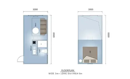 Thiết kế nhà gỗ chống bão tiện ích, lý tưởng cho kỳ nghỉ bungalow nhỏ hình ảnh 13-description