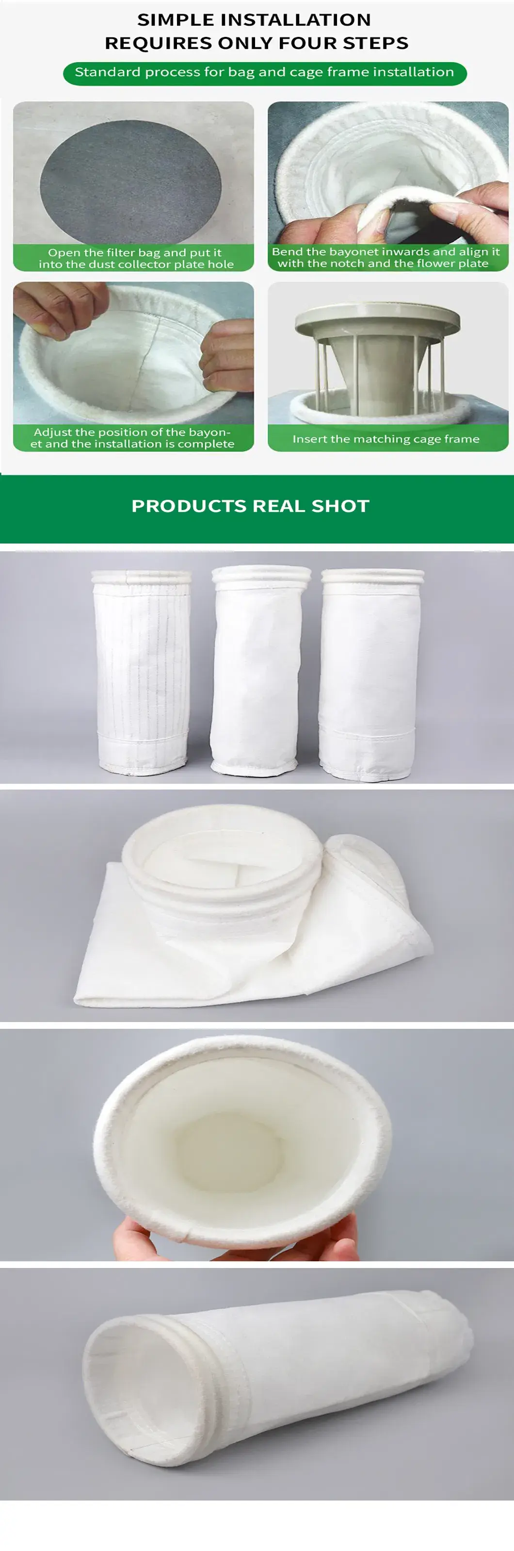 Túi lọc không khí chất liệu nylon chất lượng cao giúp cải thiện khả năng lọc hiệu quả hơn hình ảnh 17-description