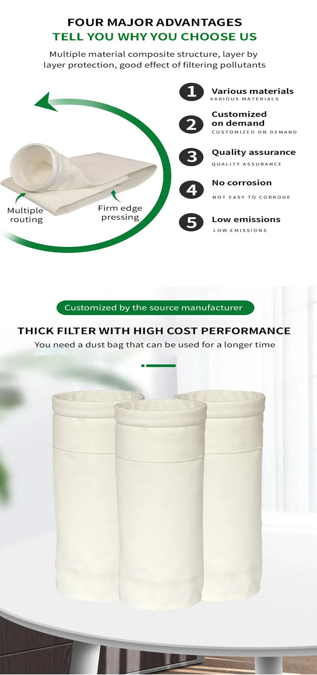 Túi lọc không khí chất liệu nylon chất lượng cao giúp cải thiện khả năng lọc hiệu quả hơn hình ảnh 15-description
