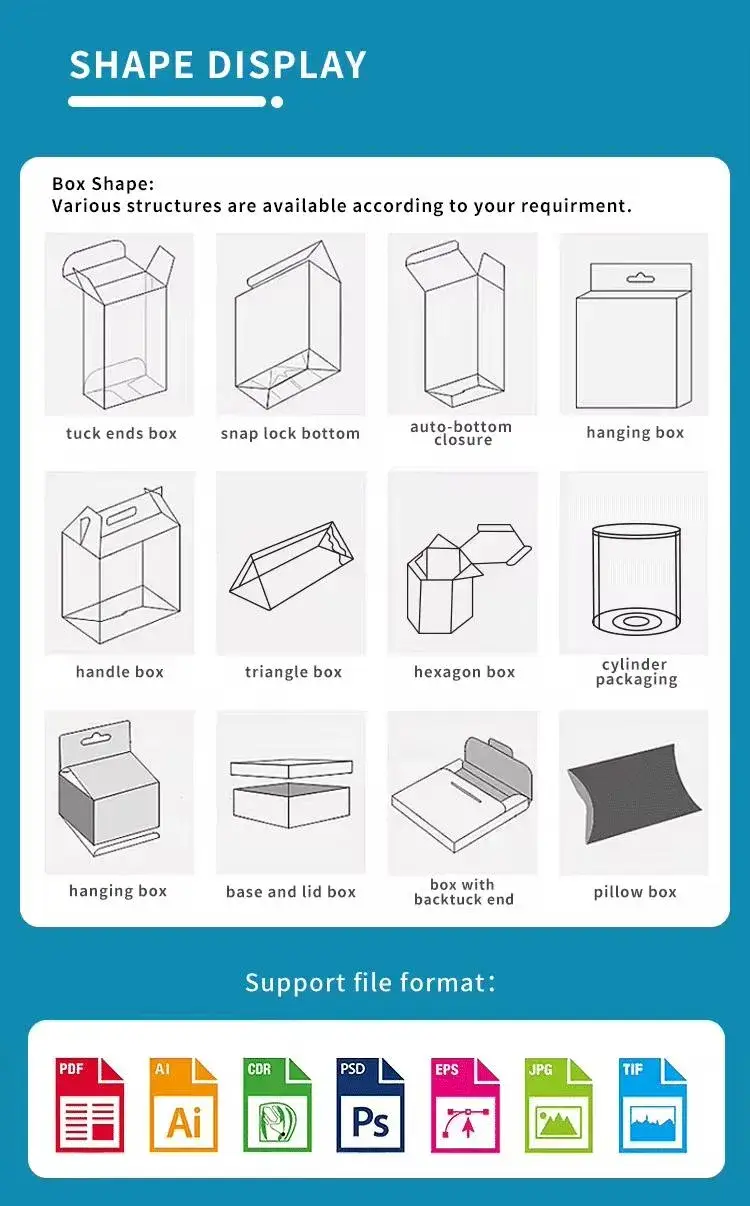 Đựng bông trang điểm thương hiệu riêng trong hộp nhựa gập PVC/Pet hình ảnh 16-description