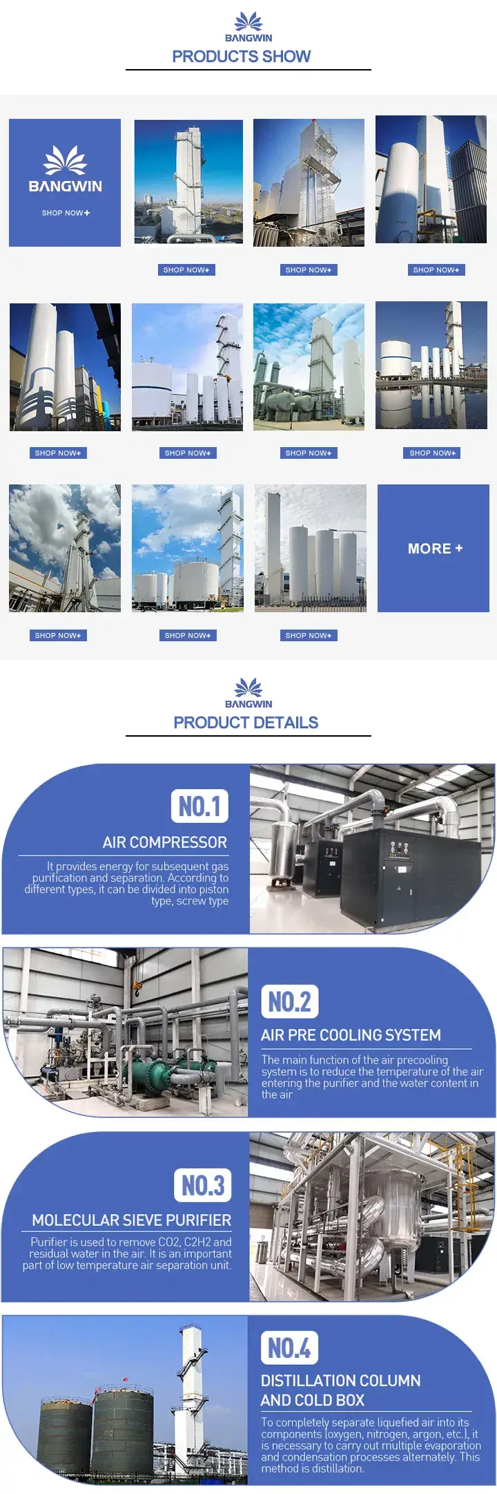 Thiết bị tách khí cryogenic chất lượng cao, đảm bảo tinh khiết khí tách hình ảnh 13-description