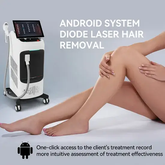 Máy triệt lông chuyên nghiệp sử dụng công nghệ laser Alexandrite Platinum và diode