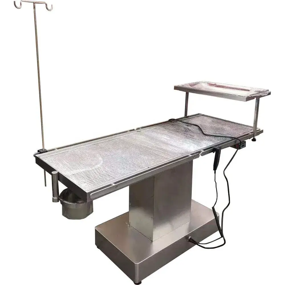Bàn phẫu thuật thú y chất lượng cao, bàn kiểm tra nhiệt độ và bàn inox cho thú y