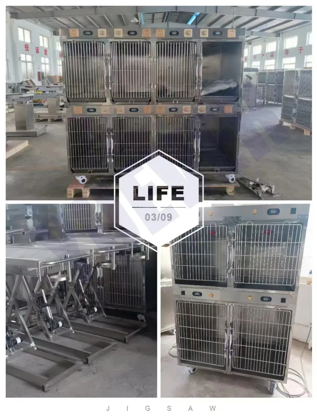 Bàn phẫu thuật thú y chất lượng cao, bàn kiểm tra nhiệt độ và bàn inox cho thú y hình ảnh 30-description