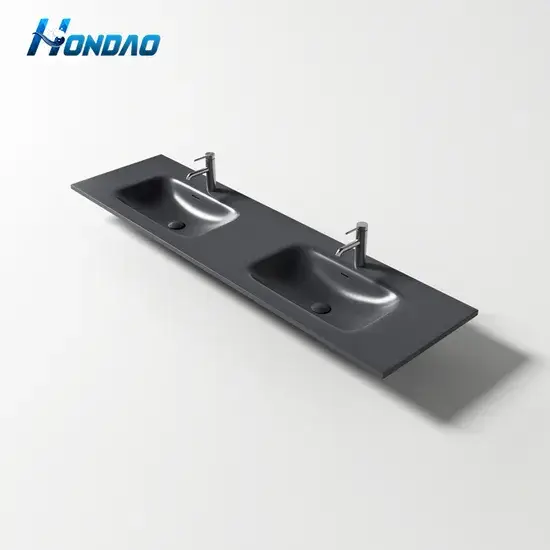 Bán bồn rửa treo tường chất lượng cao từ đá cẩm thạch trắng, bồn rửa console hình chữ nhật đá nhân tạo