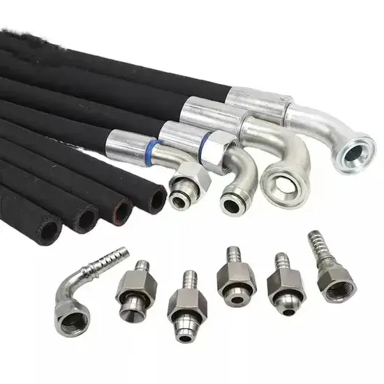 Ống cao su thủy lực R1 R2 gia cố xoắn áp lực cao - Phụ kiện Ống thủy lực Parker chất lượng