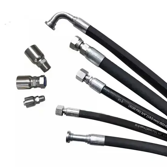 Ống cao su thủy lực R1 R2 gia cố xoắn áp lực cao - Phụ kiện Ống thủy lực Parker chất lượng