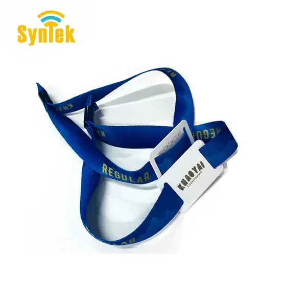 Dây đeo tay RFID dệt chất lượng cao cho sự kiện và thanh toán không dây