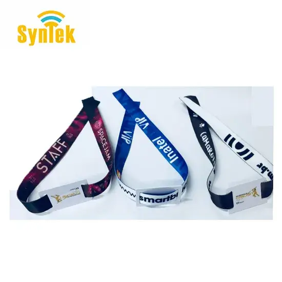 Dây đeo tay RFID dệt chất lượng cao cho sự kiện và thanh toán không dây