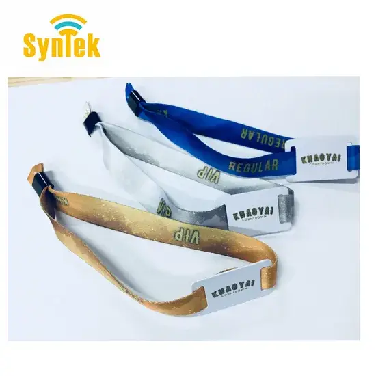 Dây đeo tay RFID dệt chất lượng cao cho sự kiện và thanh toán không dây