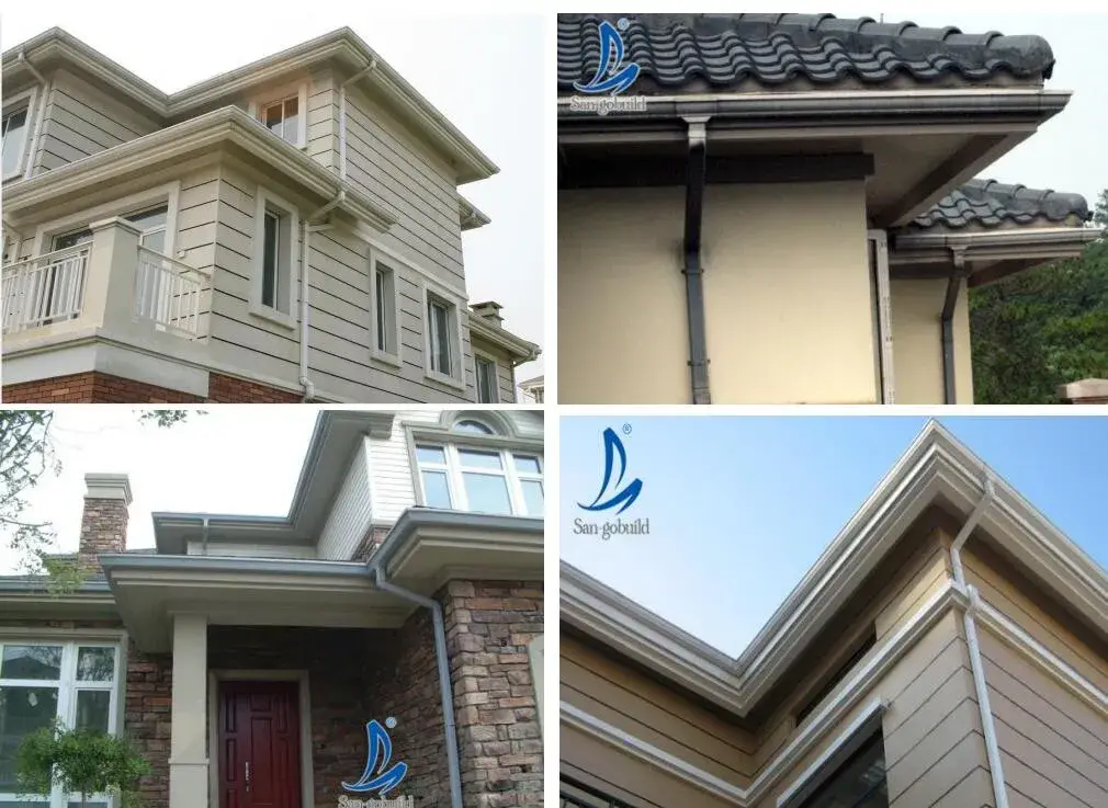 Bộ sản phẩm máng xối PVC và phụ kiện thoát nước đa dạng hình ảnh 17-description