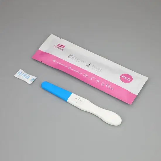 Bộ Test Nhanh Thai HCG Dành Cho Phụ Nữ Tự Xét Nghiệm Tại Nhà, Dạng Thử Một Bước hình ảnh 1-description