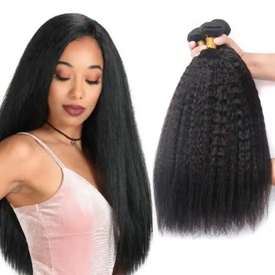 Bán Sỉ Bó Tóc Nhân Tạo Yaki Thẳng Rebecca 100% Tóc Virgin Remy Brazil và Bó Tóc Dệt Ấn Độ hình ảnh 1-description