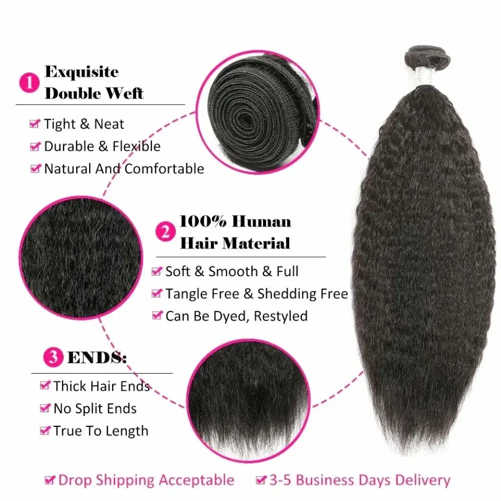 Bán Sỉ Bó Tóc Nhân Tạo Yaki Thẳng Rebecca 100% Tóc Virgin Remy Brazil và Bó Tóc Dệt Ấn Độ