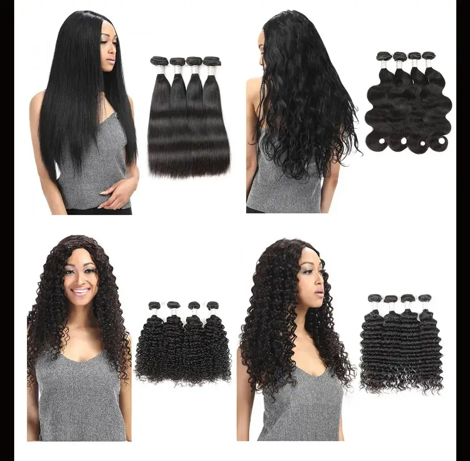 Bán Sỉ Bó Tóc Nhân Tạo Yaki Thẳng Rebecca 100% Tóc Virgin Remy Brazil và Bó Tóc Dệt Ấn Độ hình ảnh 12-description