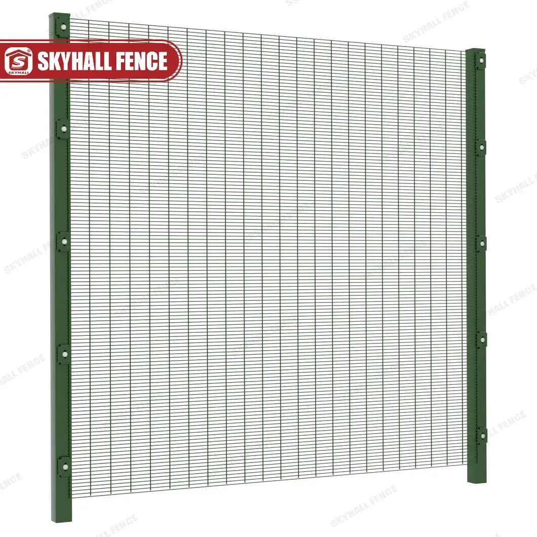 Hàng rào kim loại mạ kẽm chắc chắn, màu đỏ đẹp mắt hình ảnh 30-description