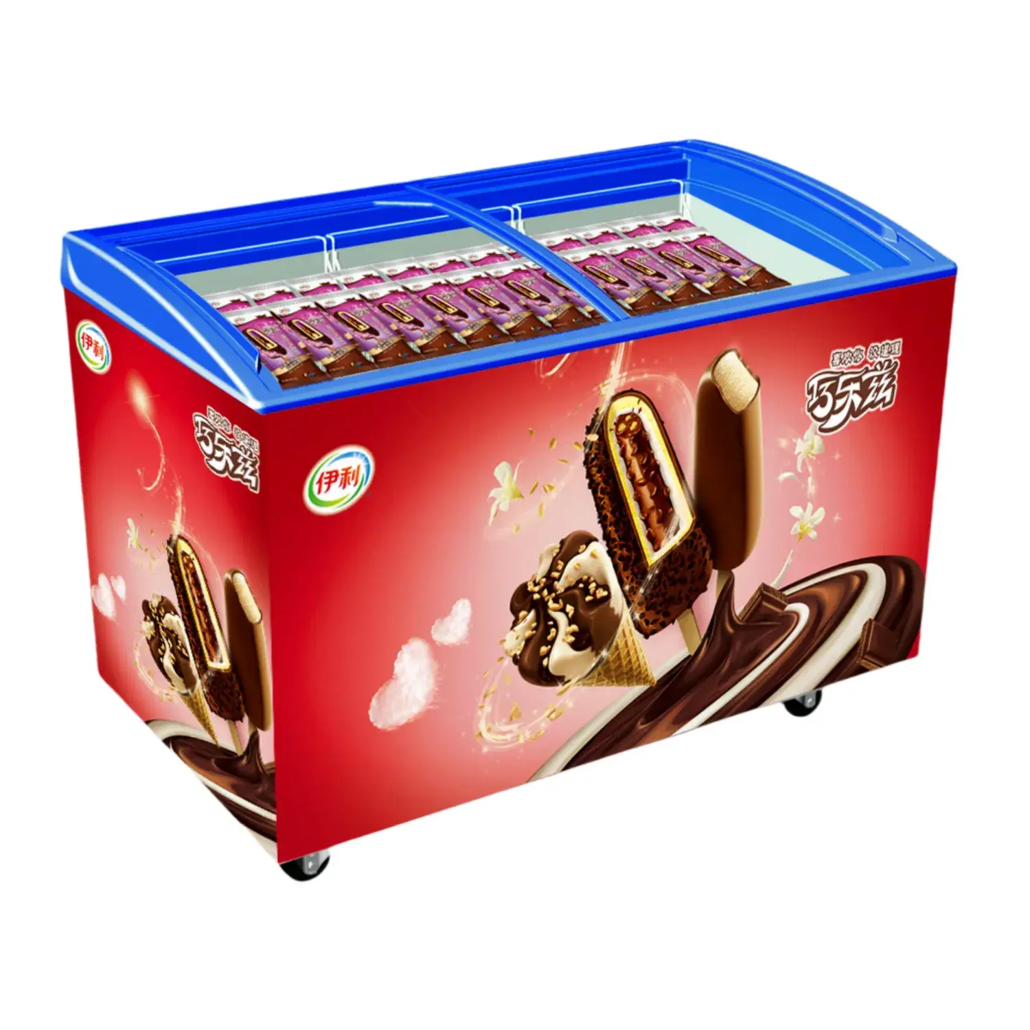 Kệ Lạnh Topping Có Nắp Kính - Bảo Vệ Kem Trong Tủ Đông