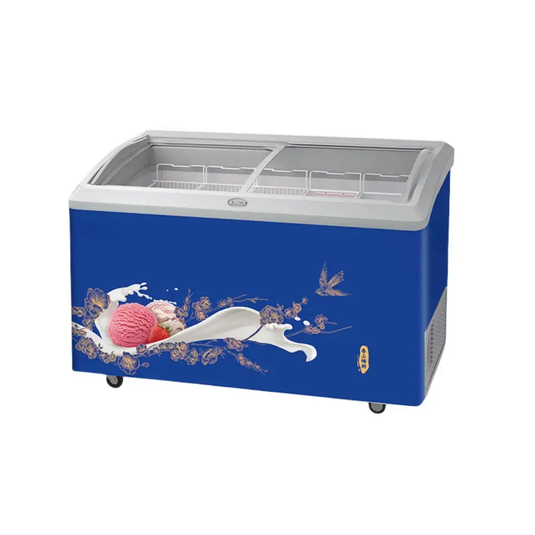 Kệ Lạnh Topping Có Nắp Kính - Bảo Vệ Kem Trong Tủ Đông hình ảnh 14-description