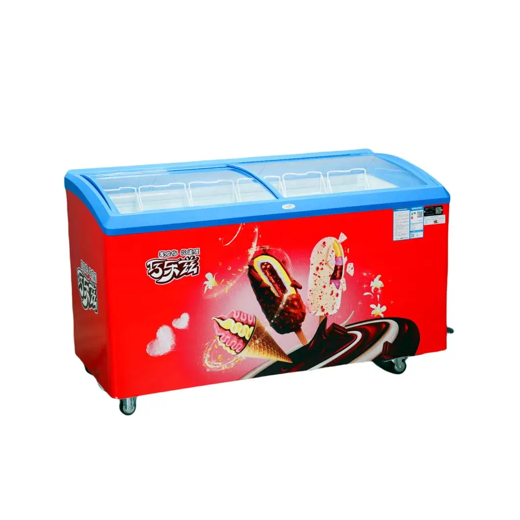 Kệ Lạnh Topping Có Nắp Kính - Bảo Vệ Kem Trong Tủ Đông hình ảnh 13-description