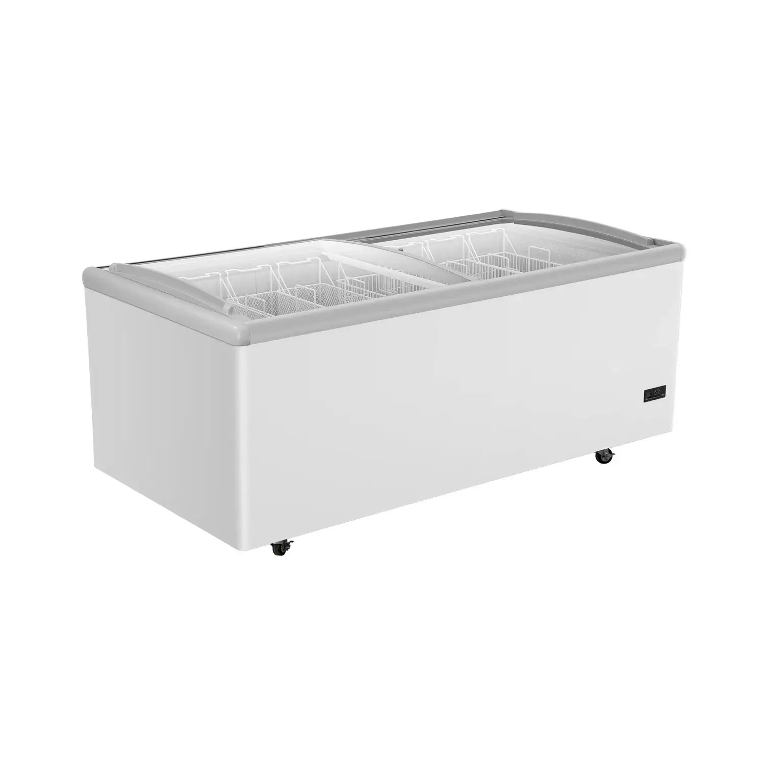 Kệ Lạnh Topping Có Nắp Kính - Bảo Vệ Kem Trong Tủ Đông