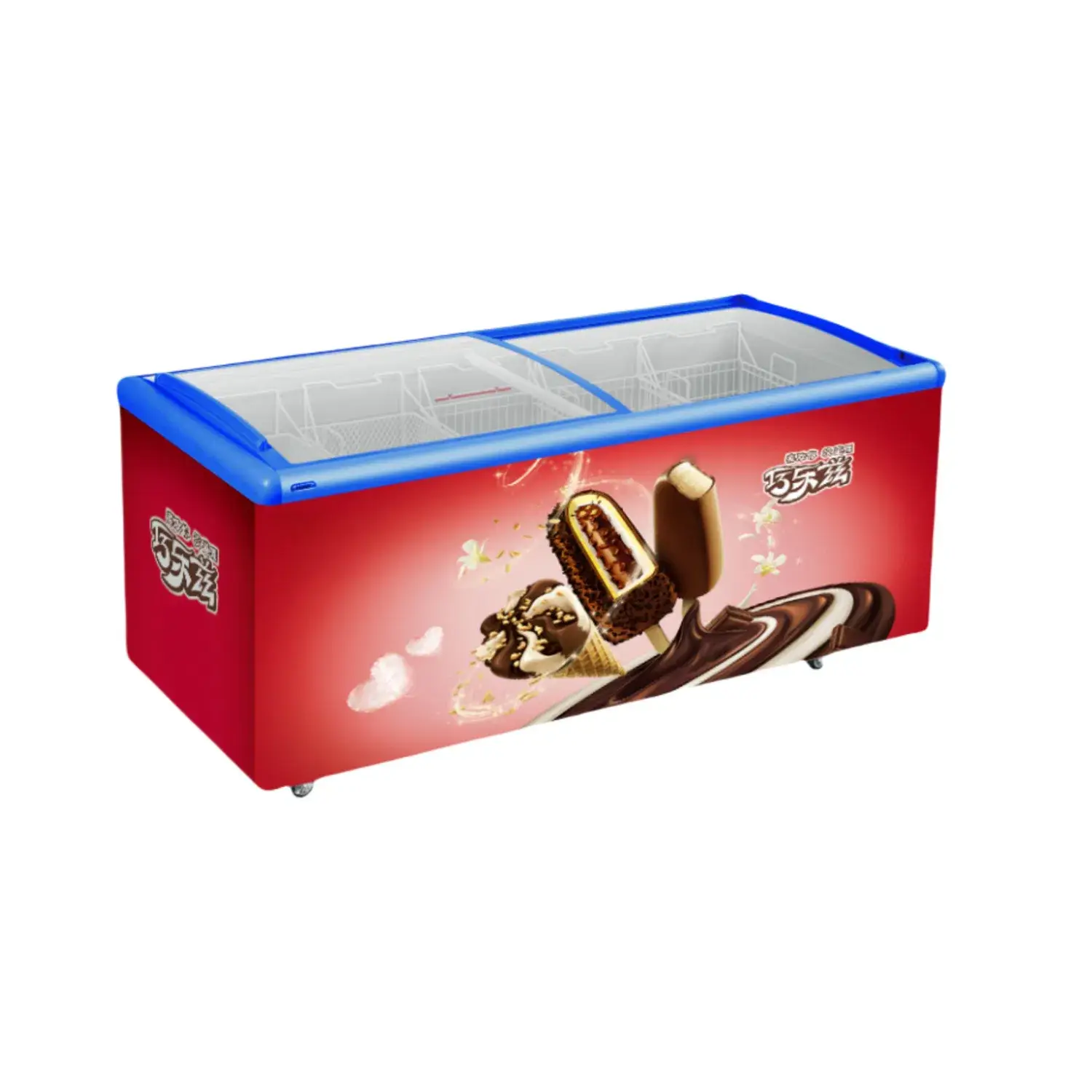 Kệ Lạnh Topping Có Nắp Kính - Bảo Vệ Kem Trong Tủ Đông