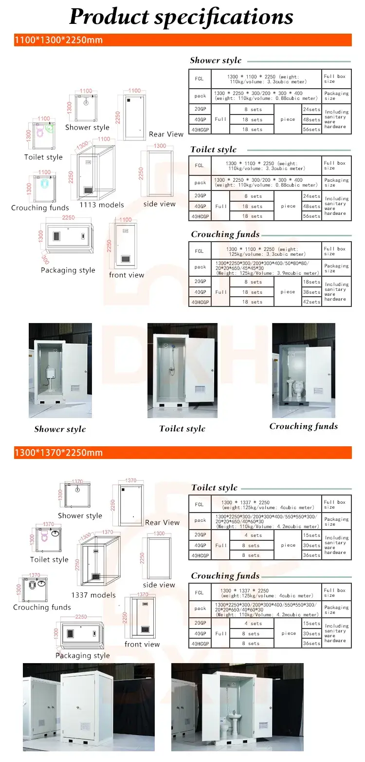 Nhà vệ sinh di động tiện ích cho tòa nhà sự kiện và công cộng hình ảnh 14-description