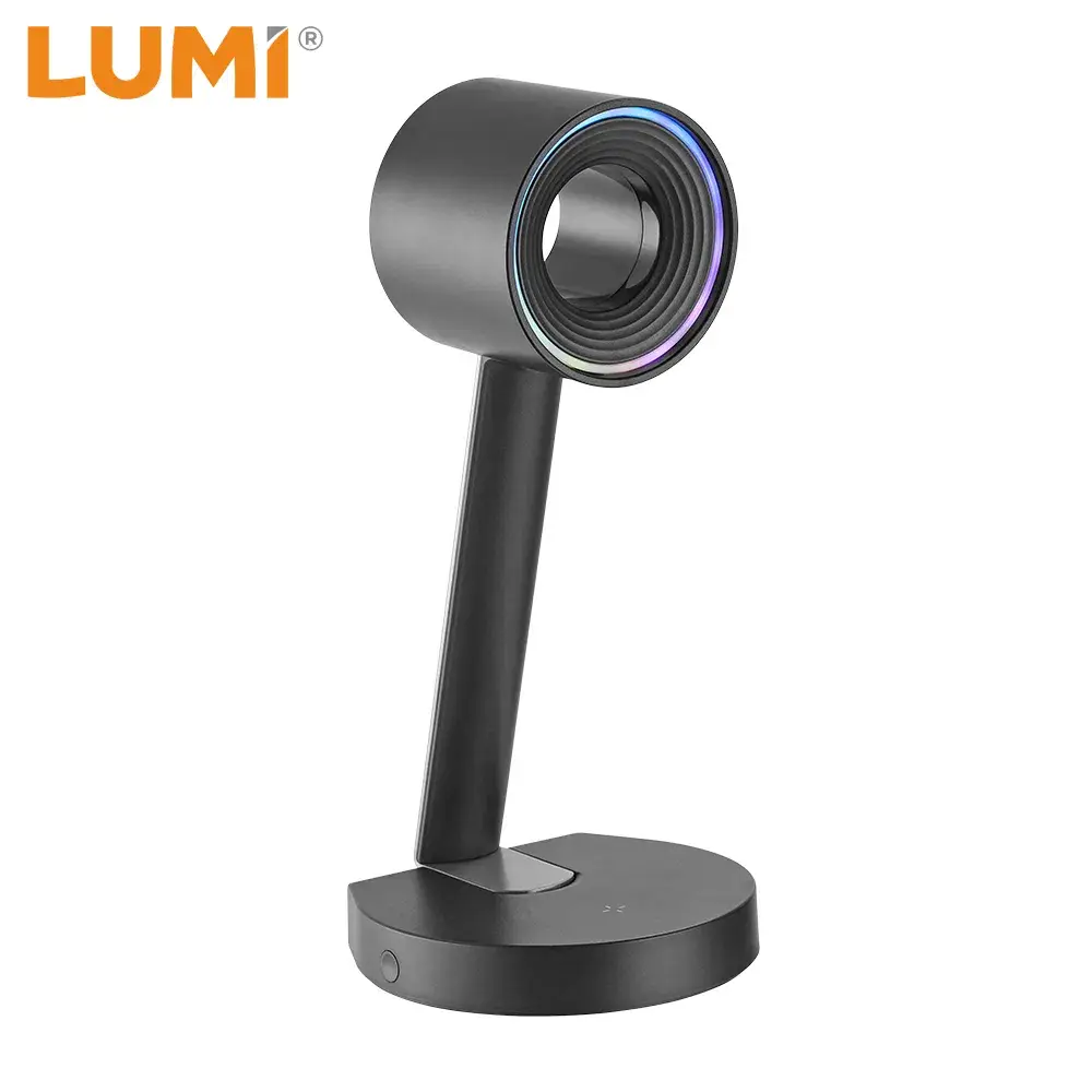 Giá đỡ tai nghe hình vòng tích hợp sạc không dây và đèn RGB cho người chơi game