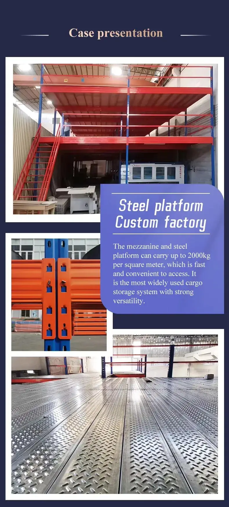 Giá đỡ mezzanine thép tối ưu không gian lưu trữ đa năng vững chắc và bền bỉ hình ảnh 15-description