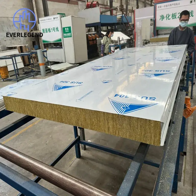 Panel tường sandwich bằng bông khoáng và thép không gỉ - Sự lựa chọn đáng tin cậy cho ứng dụng trong ngành công nghiệp