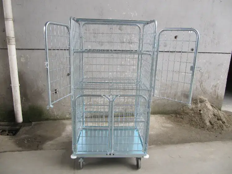 Xe đẩy chứa đồ gập lại từ thép mạ kẽm, tiện lợi cho việc đựng đồ giặt di động hình ảnh 14-description