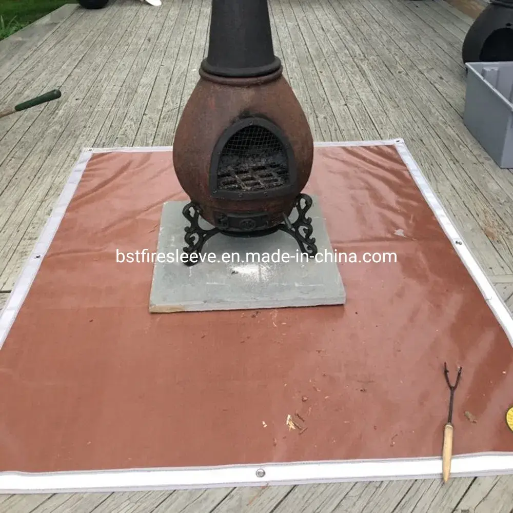 Thảm nướng tròn đa năng cho sân, hiên, bãi cỏ và khu vực ngoài trời, thảm đệm chống tác động của lửa