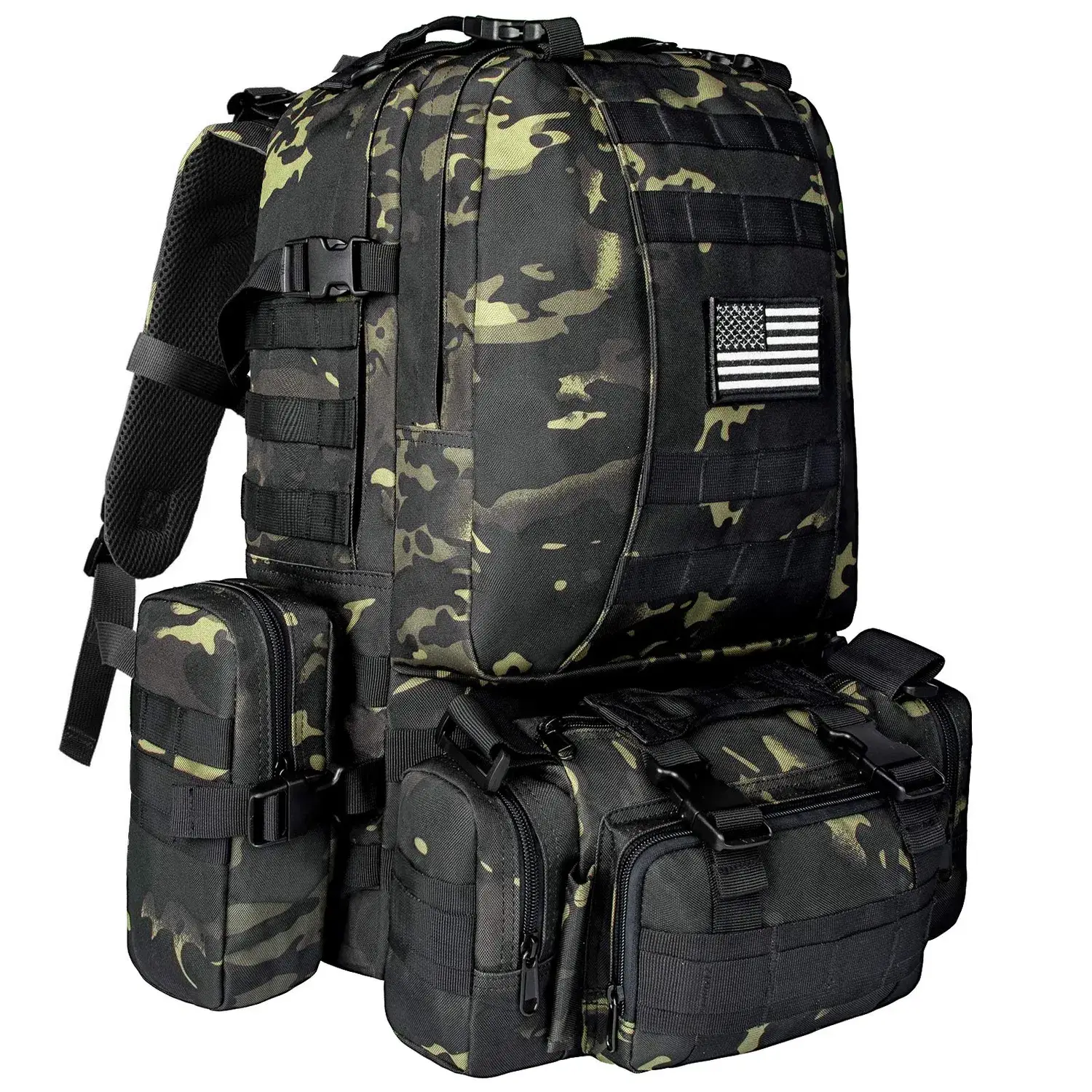 Ba lô Molle chiến thuật với khả năng mở rộng linh hoạt